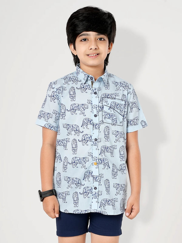 Animal Lover Boys Casual Shirt | Boys Shirt | KLOTHEN