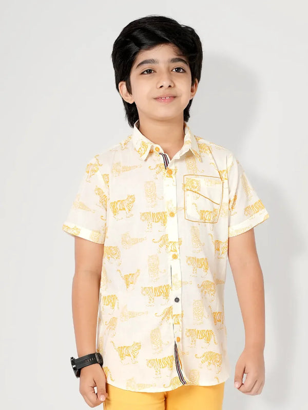 Animal Lover Boys Casual Shirt | Boys Shirt | KLOTHEN