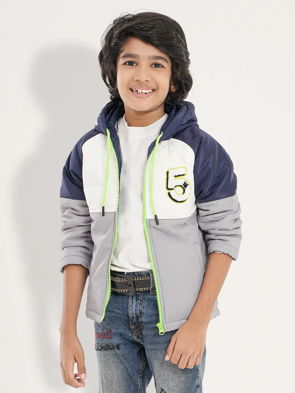 Boy's Cut &  Sew Puffer Hoodie