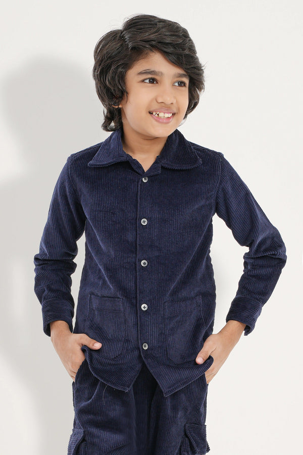 Boys Cordroy  Full Sleeve Shirt