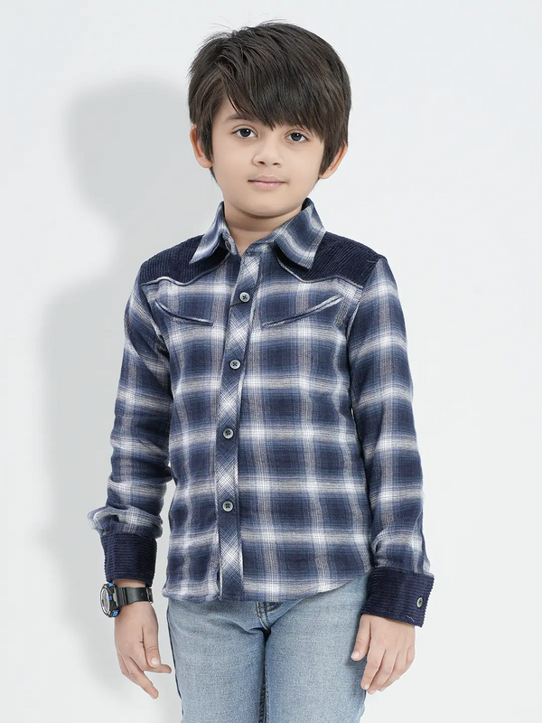 Boys Cowboy Tartan FS Shirt - KLOTHEN