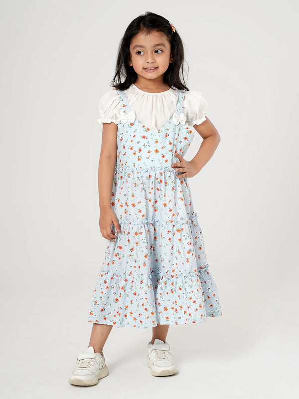 Baby Girl Floral Printed Magi Frock