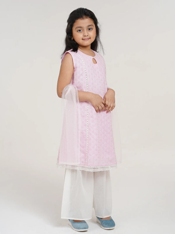 Girls Chikenkeri Kameez Set