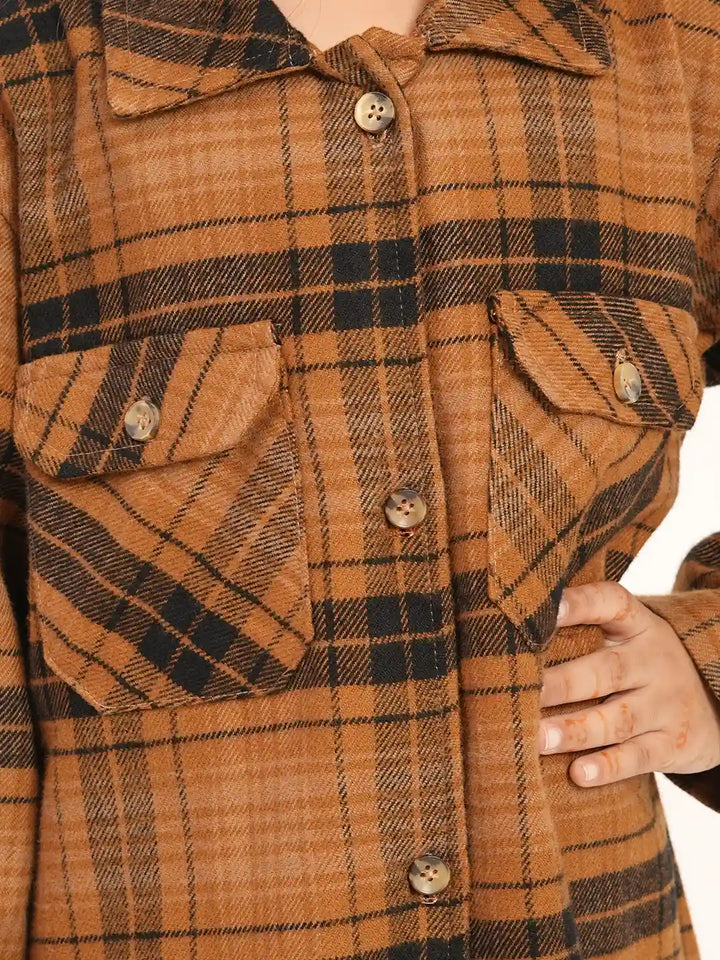 Girls’ Flannel Long Shirt | Girls Tops | KLOTHEN