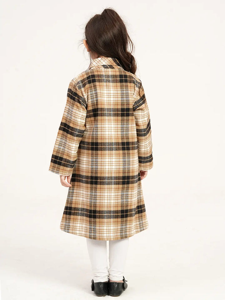 Girls’ Flannel Long Shirt | Girls Tops | KLOTHEN