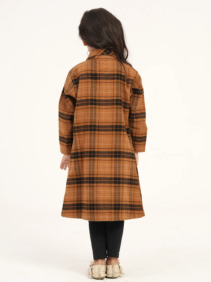 Girls’ Flannel Long Shirt | Girls Tops | KLOTHEN