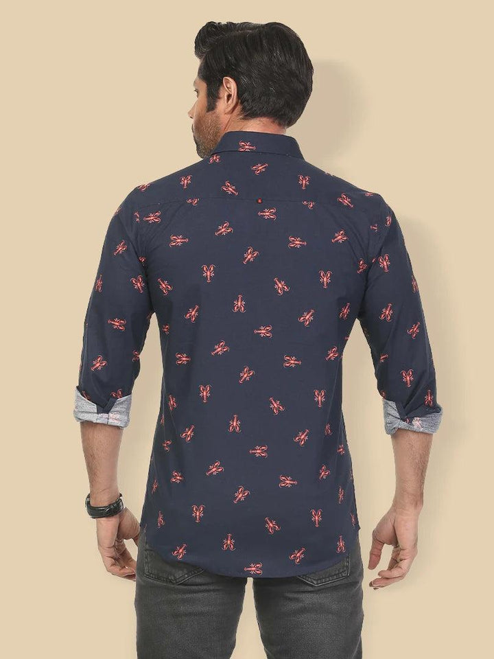 Lobster Printed Full Sleeve Casual Shirt