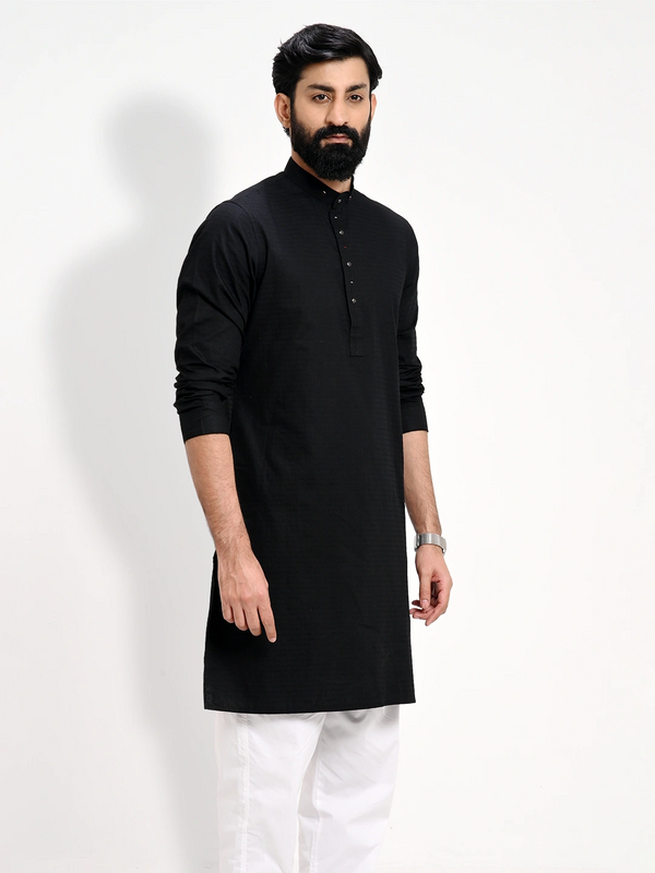 Mena's Essential Cotton Fabric Regular Fit Panjabi - KLOTHEN