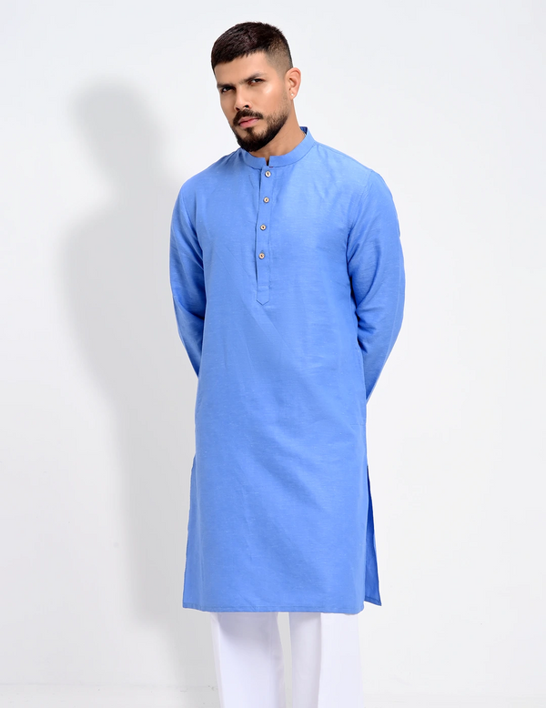 Mena's Essential Cotton Fabric Regular Fit Panjabi - KLOTHEN