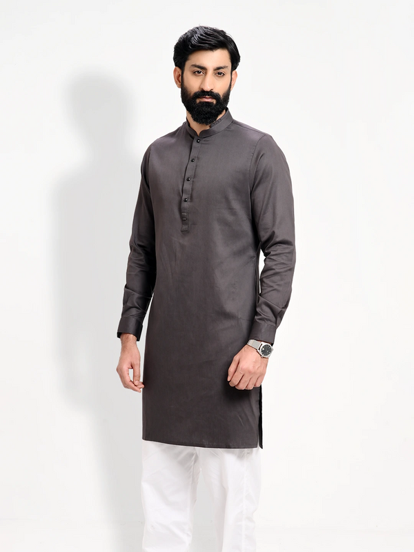 Men's Essential Cotton Fabric Regular Fit Panjabi - KLOTHEN