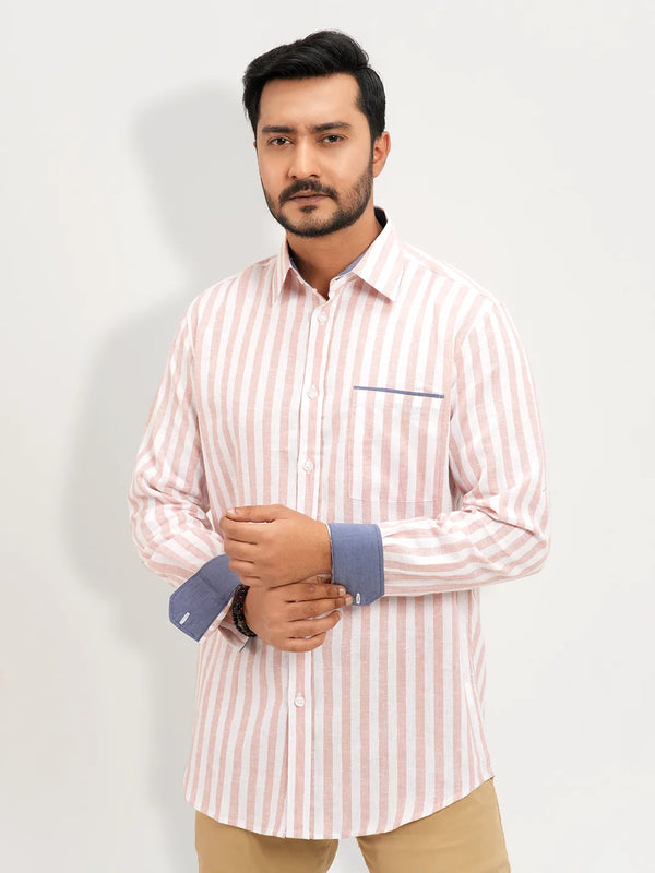 Men's Blossom Stripe Full Sleeve Casual Shirt