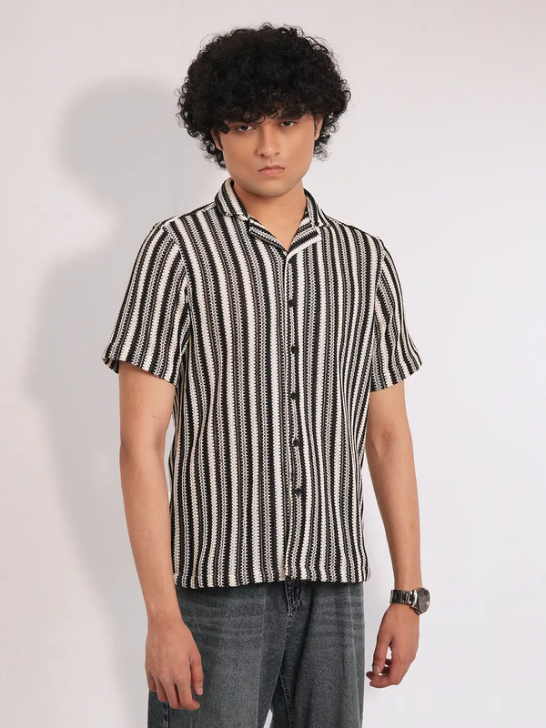 Men's Camp Collar Casual short Sleeve Shirt | Half Sleeve Casual Shirt | KLOTHEN