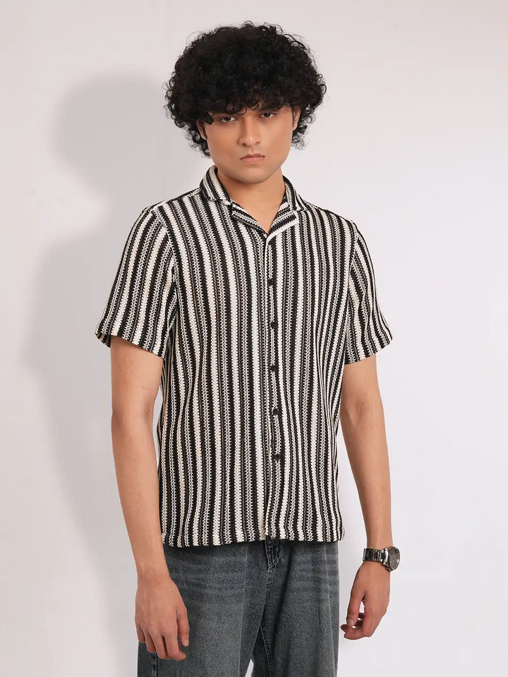 Men's Camp Collar Casual short Sleeve Shirt | Half Sleeve Casual Shirt | KLOTHEN