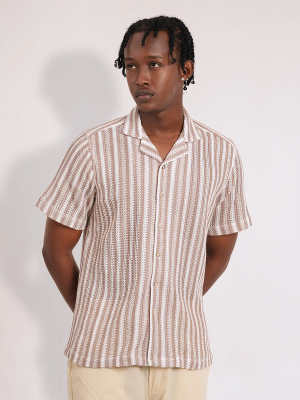 Men's Camp Collar Casual short Sleeve Shirt | Half Sleeve Casual Shirt | KLOTHEN