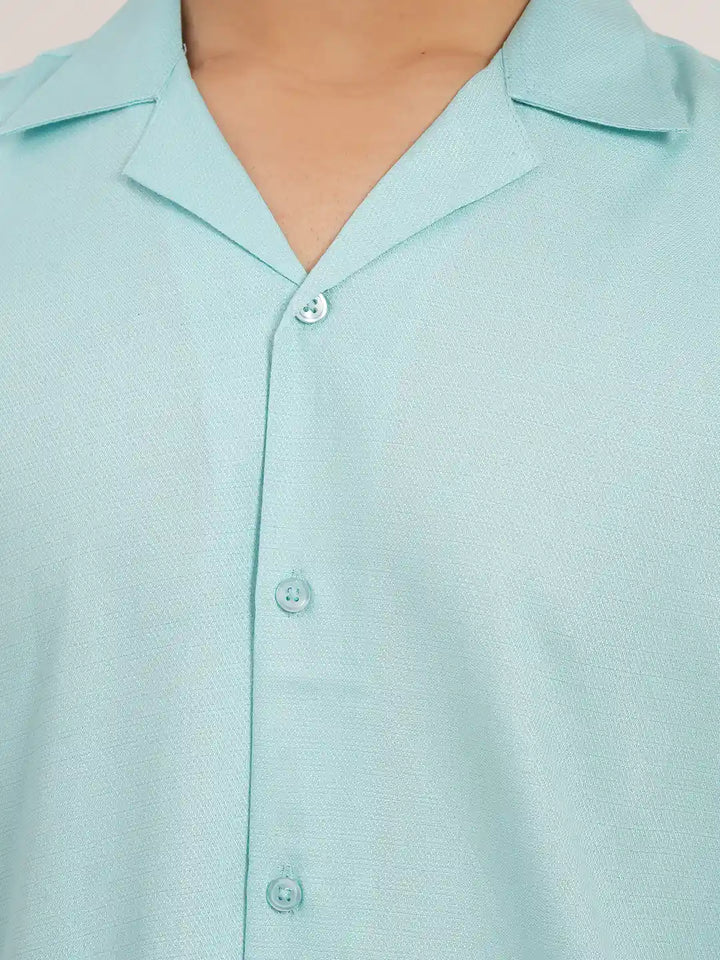 Men's Camp Collar Casual short Sleeve Shirt | Half Sleeve Casual Shirt | KLOTHEN