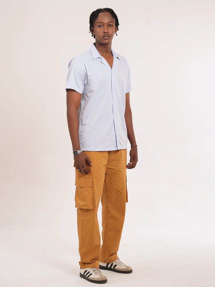 Men's Camp Collar Casual short Sleeve Shirt | Half Sleeve Casual Shirt | KLOTHEN
