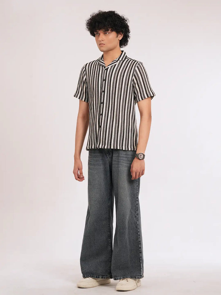 Men's Camp Collar Casual short Sleeve Shirt | Half Sleeve Casual Shirt | KLOTHEN