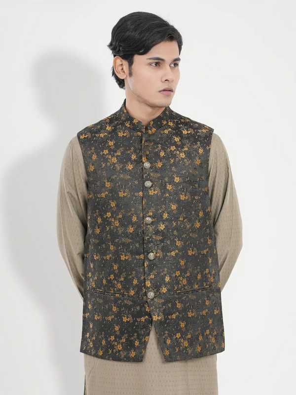 Men's Classical Jacquard Silk Vest