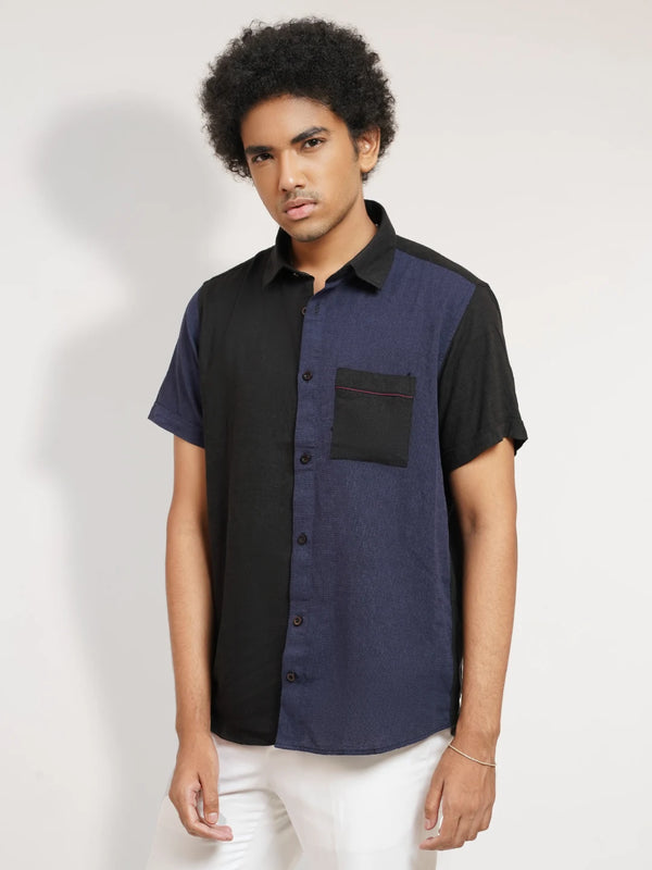 Men’s Colorblock Casual Shirt