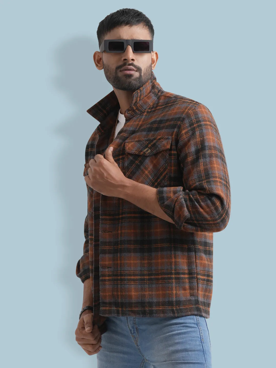 Men's Flannel Check Shacket – KLOTHEN