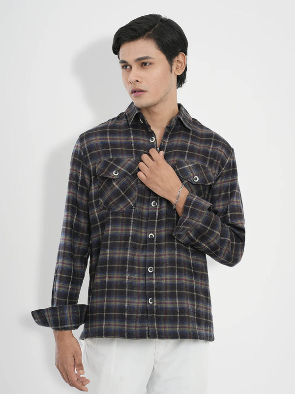 Men's Flannel Check Shacket