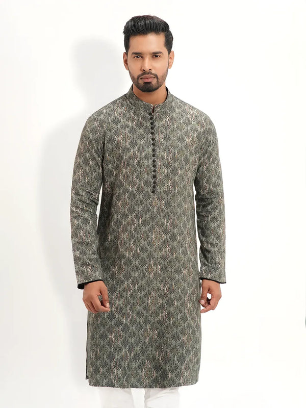 Men's Juniper Green Panjabi