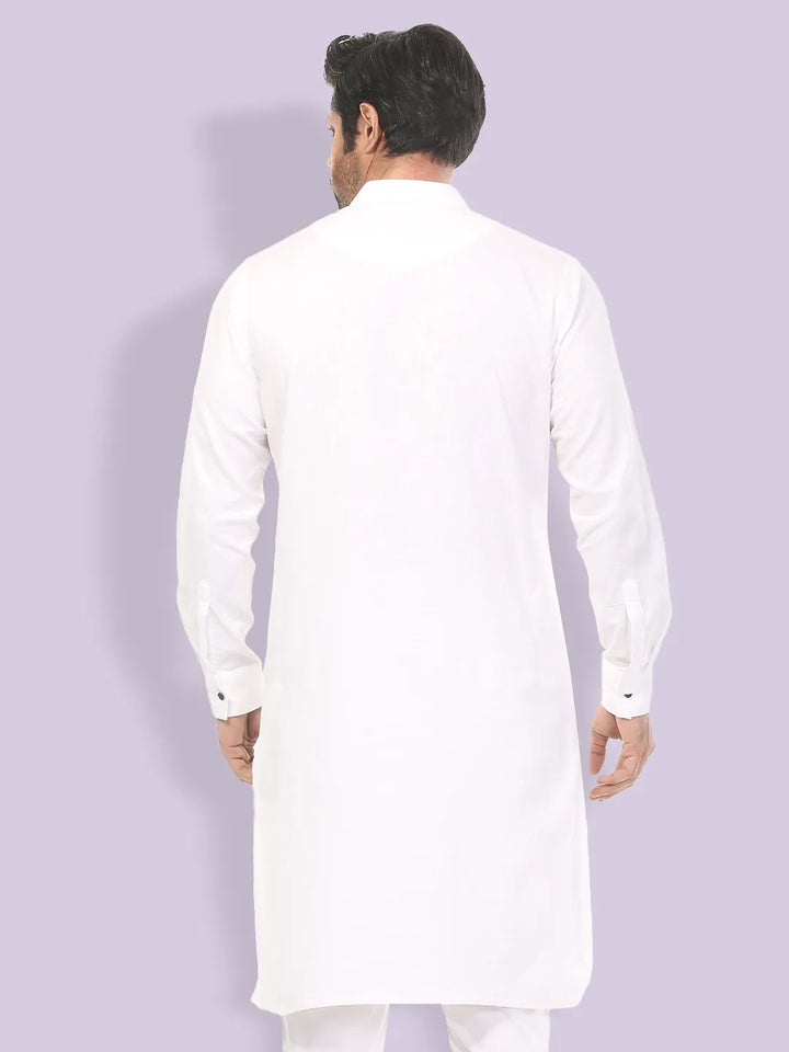 Men's Panjabi in White - Klothen