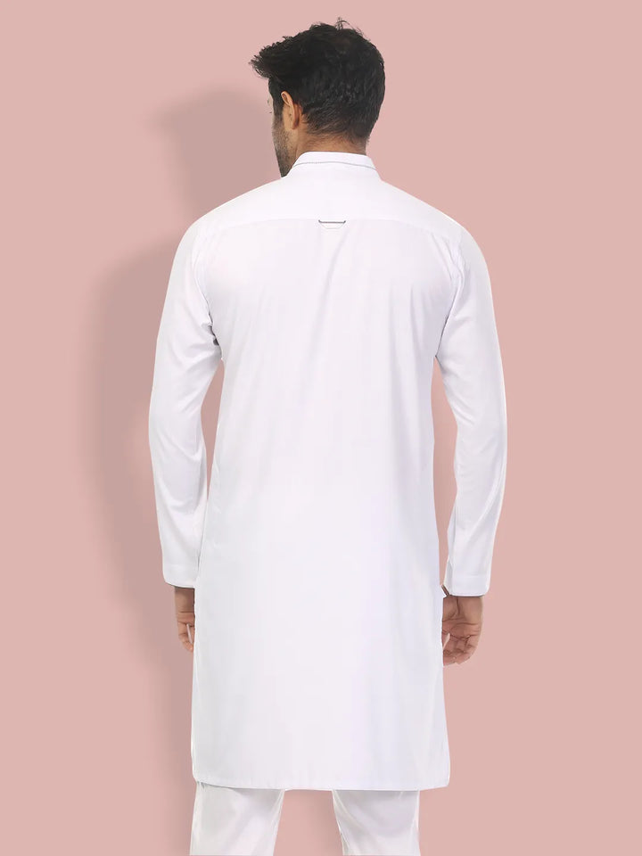 Men's Panjabi in White - Klothen