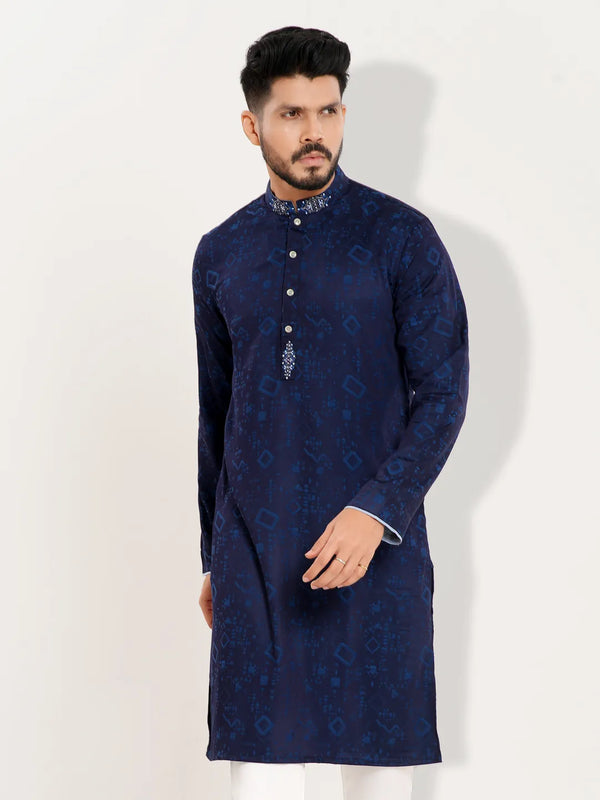 Men's Premium Karchupi Work Panjabi