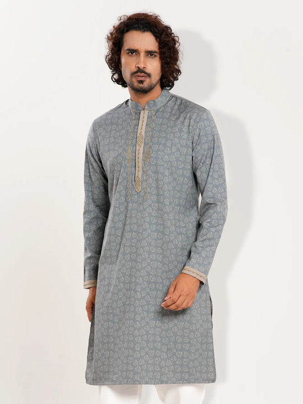 Men's Premium Karchupi Work Panjabi