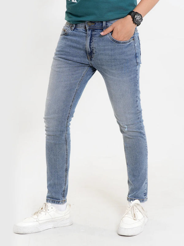 Men's Slim Fit Whisker Look Jeans
