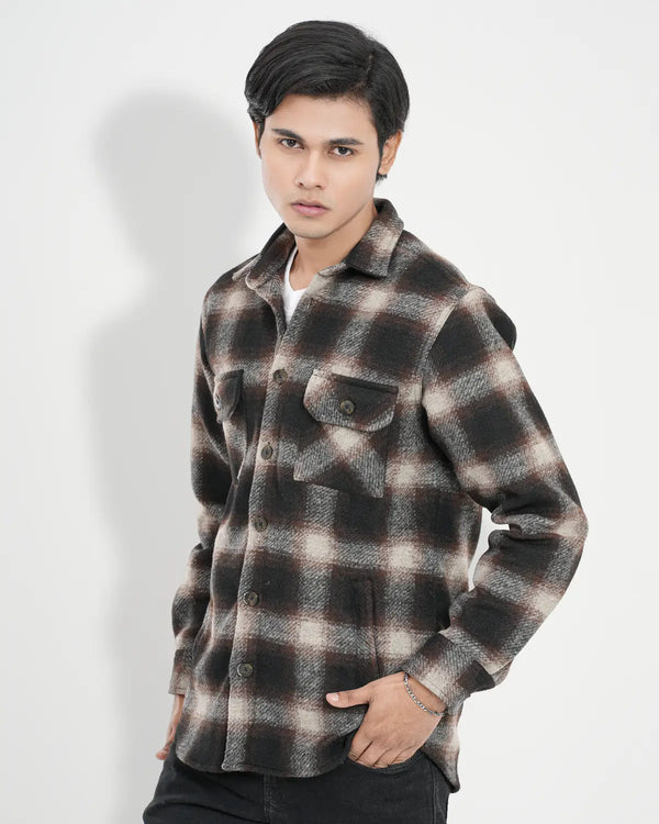 Mens Woolen Flannel Shacket