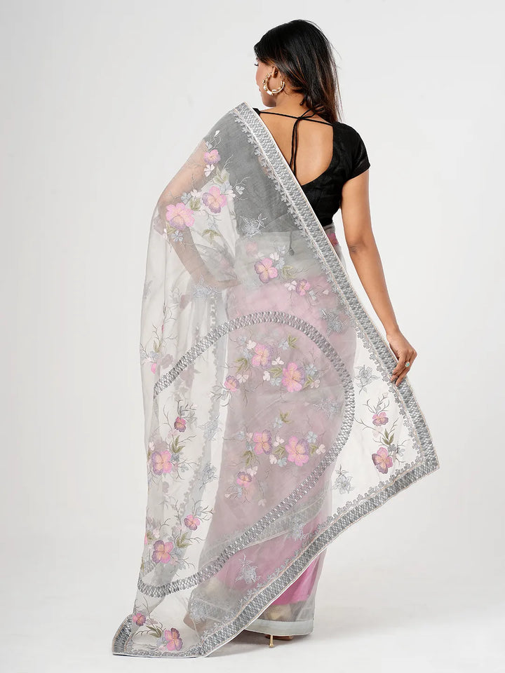 Multi Color Muslin Saree | Saree | KLOTHEN