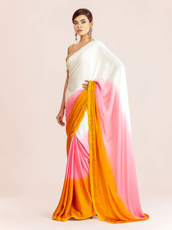Multi Shaded Dye Silk Saree | Saree | KLOTHEN
