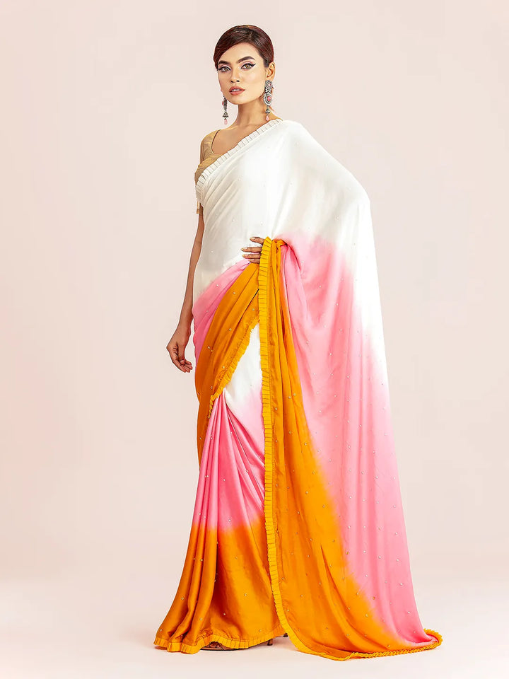 Multi Shaded Dye Silk Saree | Saree | KLOTHEN