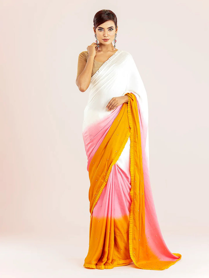 Multi Shaded Dye Silk Saree | Saree | KLOTHEN
