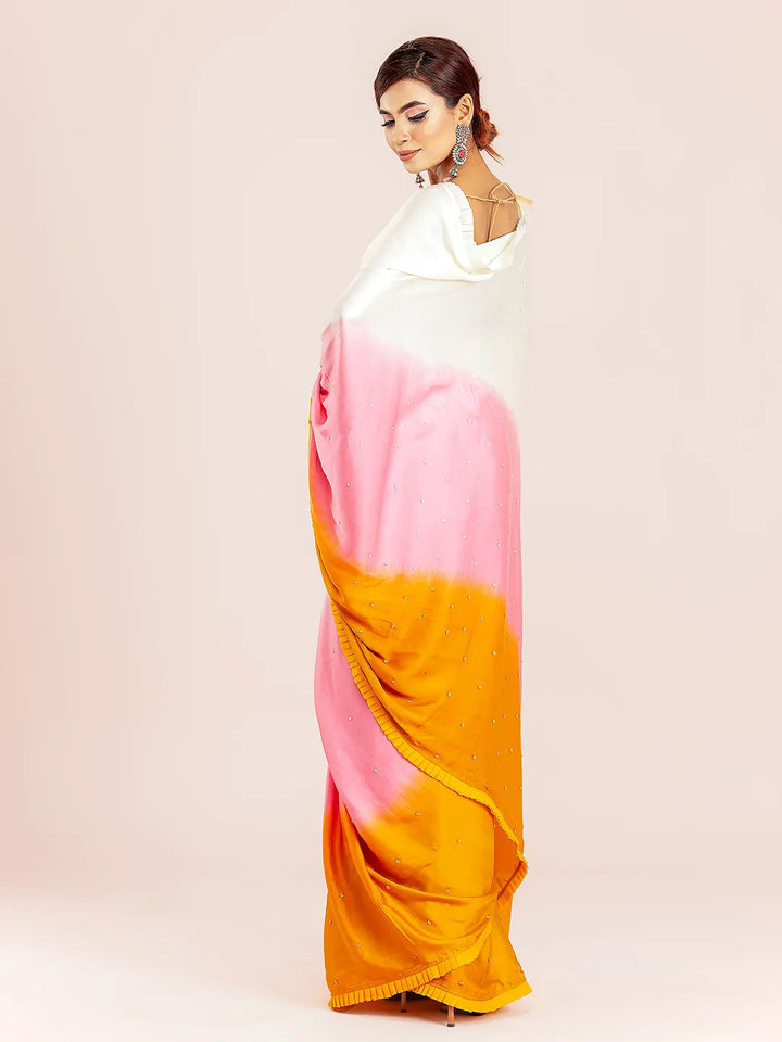 Multi Shaded Dye Silk Saree | Saree | KLOTHEN
