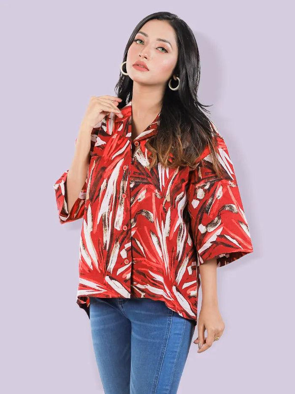 Multi Print Western Tops