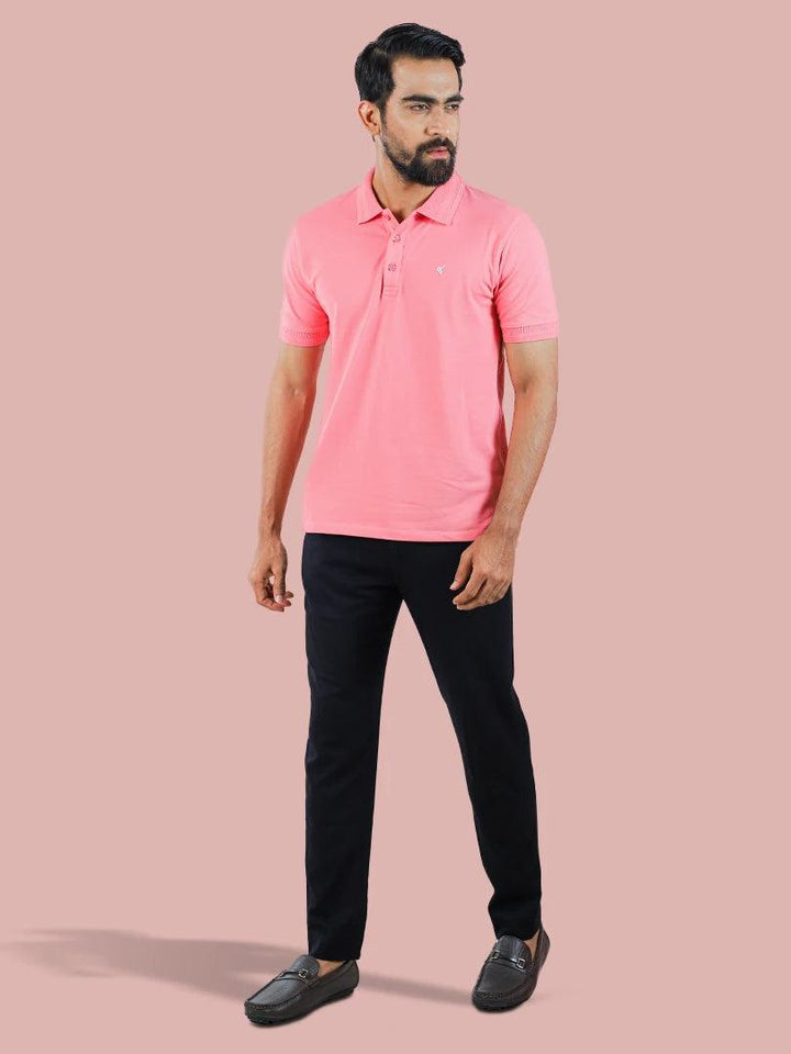 Pink Men's Polo Shirt