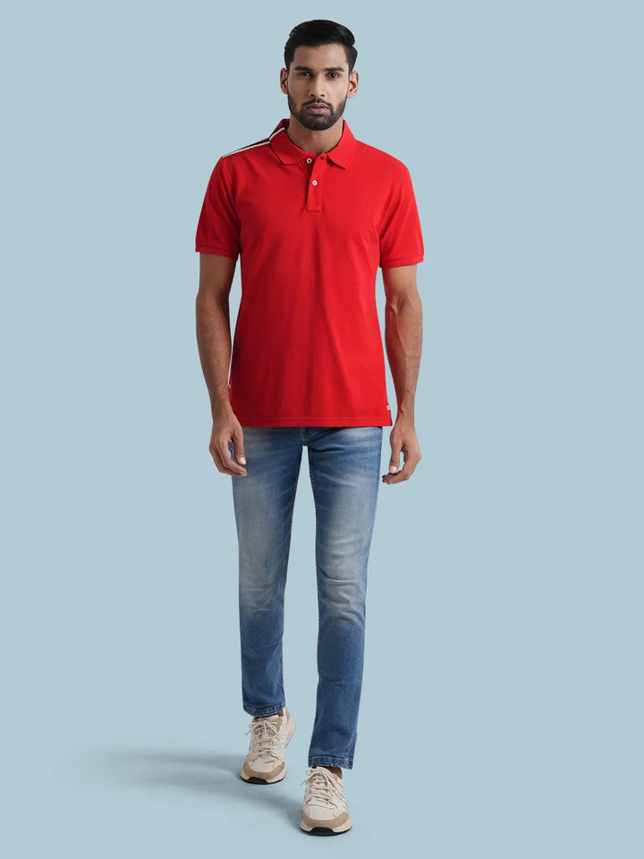 Red Men's Polo Shirt - KLOTHEN