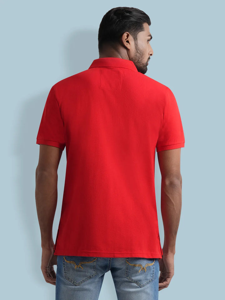 Red Men's Polo Shirt - KLOTHEN