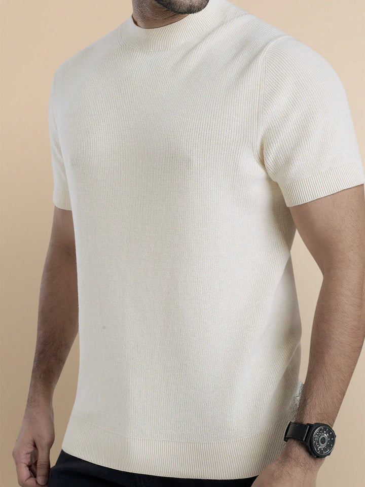 Men's Round Neck Short sleeve Sweater - KLOTHEN