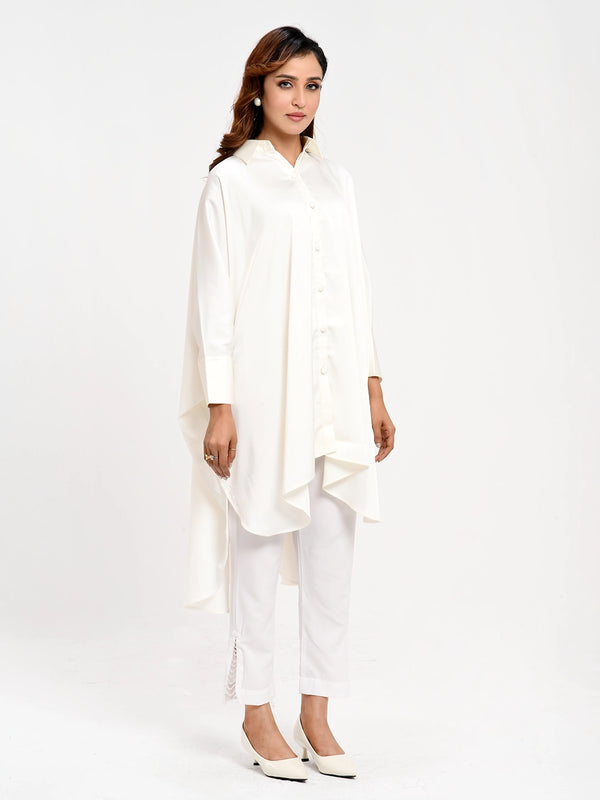 Womens'S Essential Free Size Silk Fabric Shirt