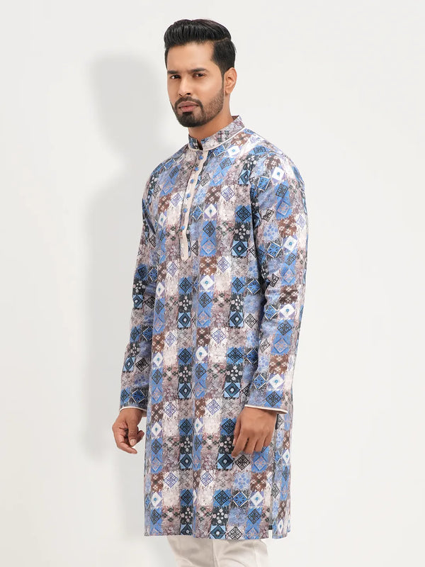 Men's Decorative Motif Panjabi